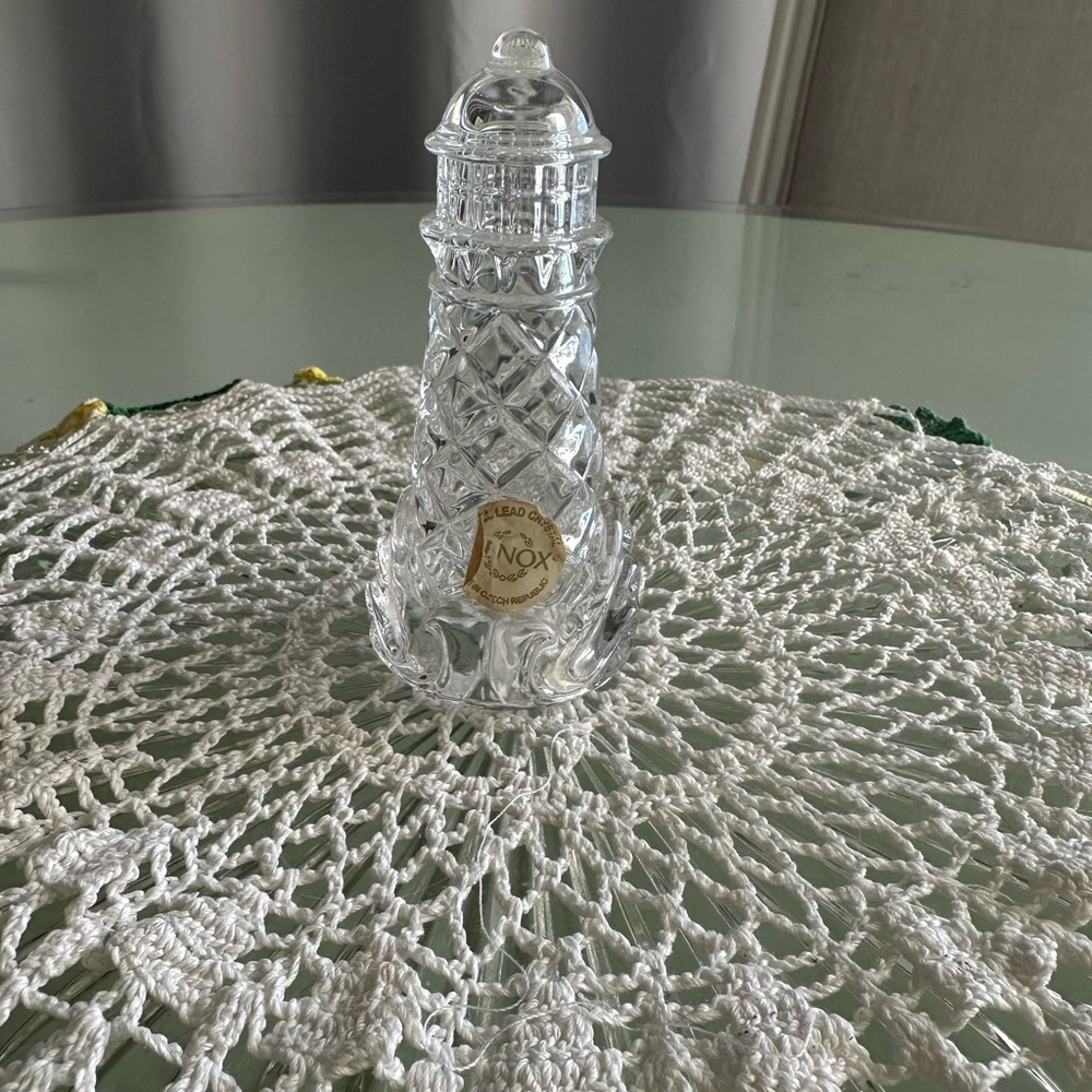 Lenox Crystal Lighthouse Figurine with Gold Label